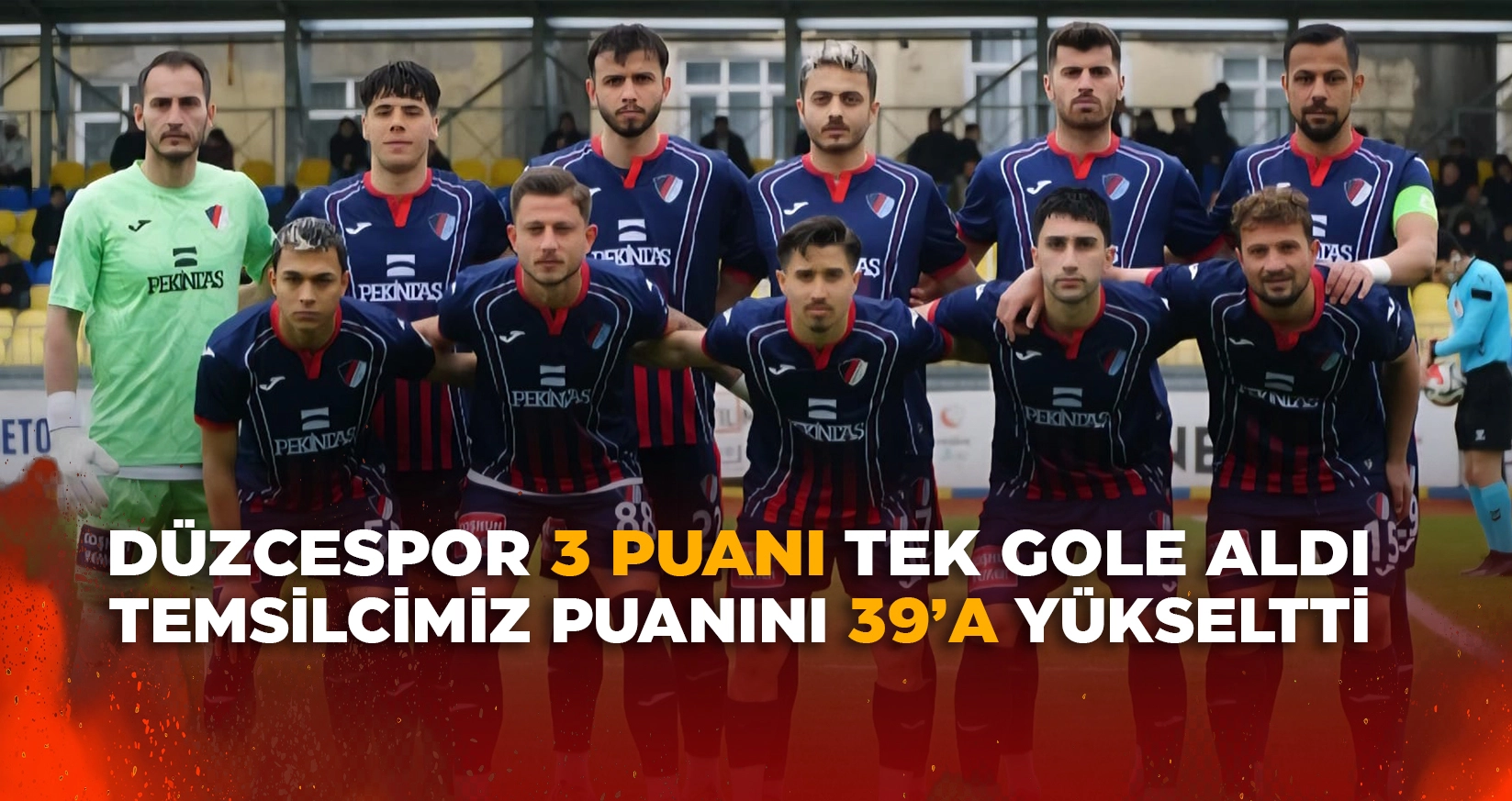 DÜZCESPOR 3 PUANI TEK GOLLE ALDI