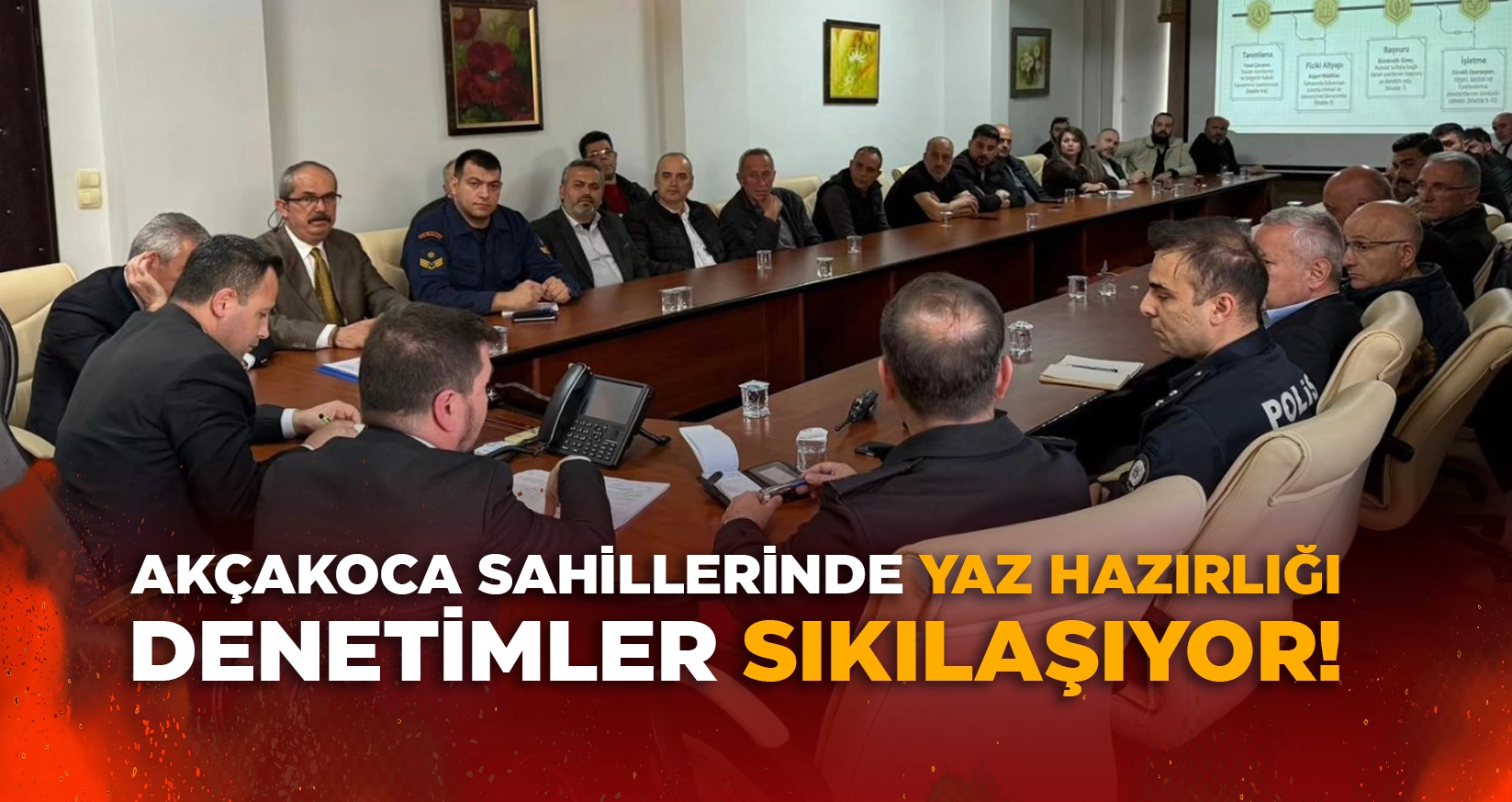 AKÇAKOCA SAHİLLERİNDE YAZ HAZIRLIĞI